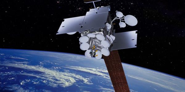 The Inmarsat-5 satellite provides flexible global coverage from geosynchronous orbit. Inmarsat is one of the commercial systems the Defense Information Systems Agency (DISA) uses to provide global connectivity to U.S. forces overseas.