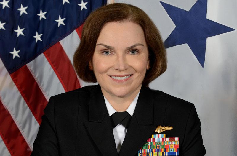 Rear Adm. Kathleen M. Creighton, USN, is the deputy commander, JFHQ-DODIN.
