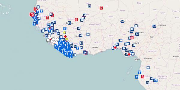 An NGA map of West Africa helped in fighting last year’s Ebola outbreak by illustrating the locations of vital resources and facilities. The NGA is looking to tap other types of commercial data, including social media information, to build new products that feature more diverse information.