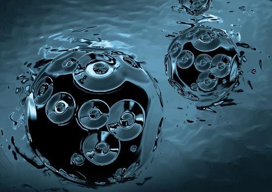 Once injected into the human body, nanoparticles could assemble into multifunctional devices, as shown in this artist’s concept. These devices could have processing capabilities, which would open them up to hacking by malevolent individuals or organizations. Credit: Shutterstock imagery by GiroScience