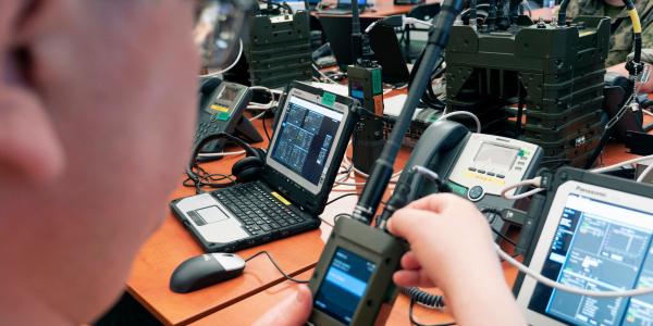 NATO members participating in the 2019 Coalition Warrior Interoperability Exercise test communication equipment to ensure partner communications can interoperate during combined operations. Allied Command Transformation (ACT) is working to speed innovation into NATO forces to help improve interoperability along with seizing key military advantages.  Supreme Allied Commander Transformation photo