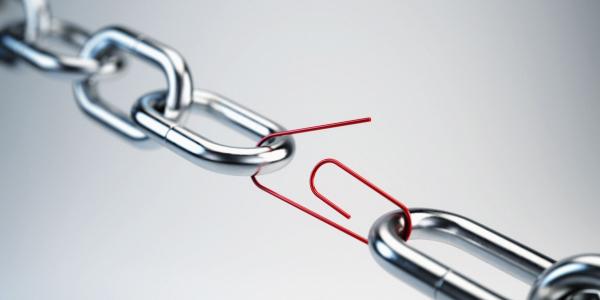 The greatest threat to the global electronics supply may be a break at a weak point in the chain.  Shutterstock/Sashkin