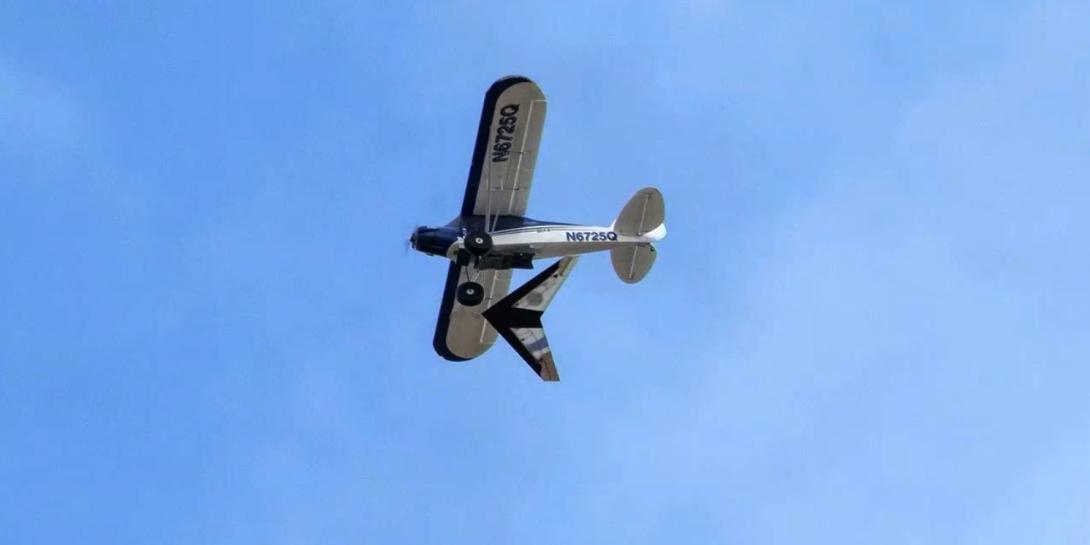 A Prandtl-M prototype is air launched by a Carbon Cub aircraft in a NASA test to simulate the flight conditions of the Martian atmosphere. The conventional aircraft in the Earth’s atmosphere is used to test a prototype interplanetary probe to glean knowledge that would be applied millions of miles distant. Credit: NASA imagery