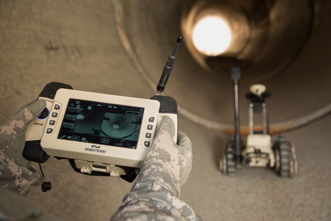 Roboteam devised a universal wireless controller for its fleet of unmanned ground vehicles. The Israeli company is one of several answering the U.S. military’s call for battlefield-ready robotics.
