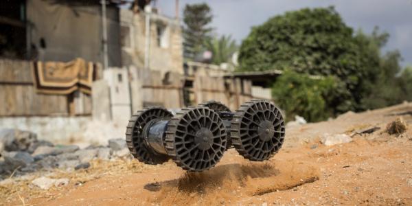 Roboteam has created a lightweight robot for troops and first responders. The Individual Robotic Intelligence System is a rugged, nearly 4-pound platform that can be thrown into any space to provide real-time intelligence, surveillance and reconnaissance (ISR) information.