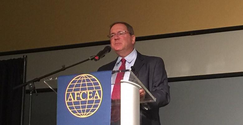 David Sanger, national security correspondent for The New York Times, discusses cyber at the AFCEA-GMU C4I and Cyber Center Symposium.