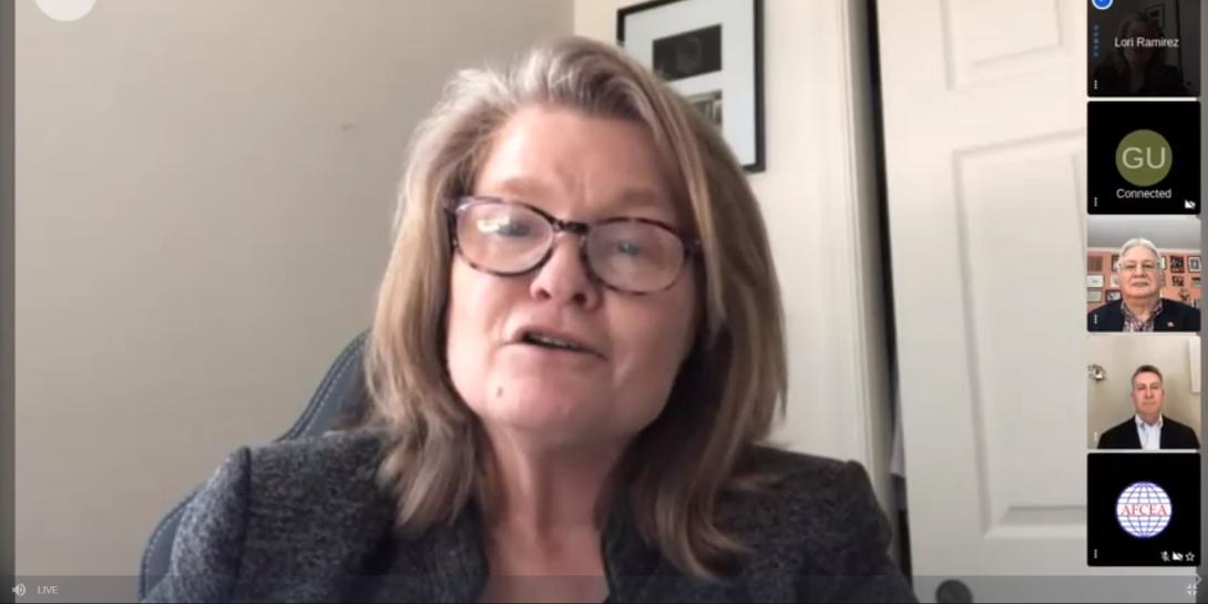 Lori Ramirez, DISA’s director, workforce services and development, discusses the agency's efforts to recruit talented personnel by using virtual meeting and information sharing tools during the pandemic and beyond.