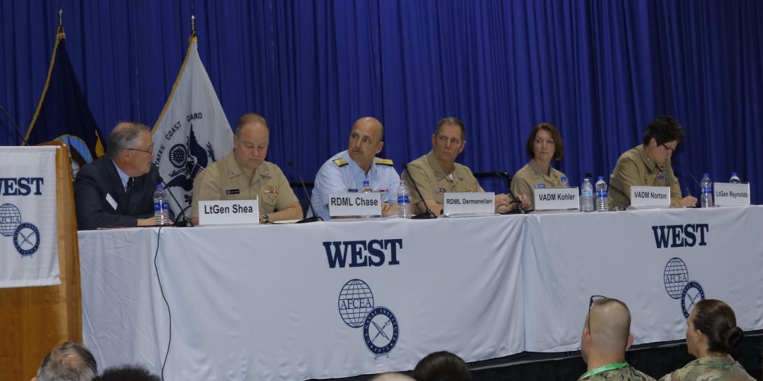 A West 2019 panel discusses combat operations in the cyber realm. Photo by Michael Carpenter