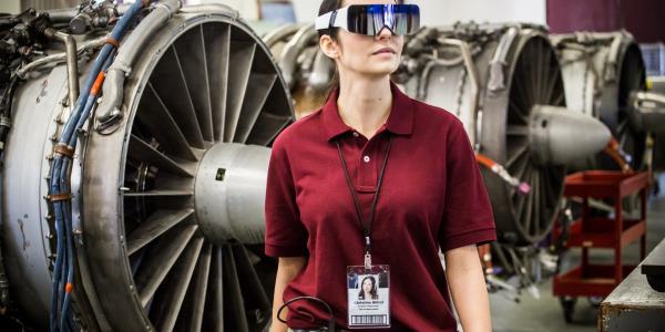 Employing so-called computerized vision, DAQRI Smart Glasses not only “see” an environment and provide data to a user but also pull in information. Photo credit: DAQRI