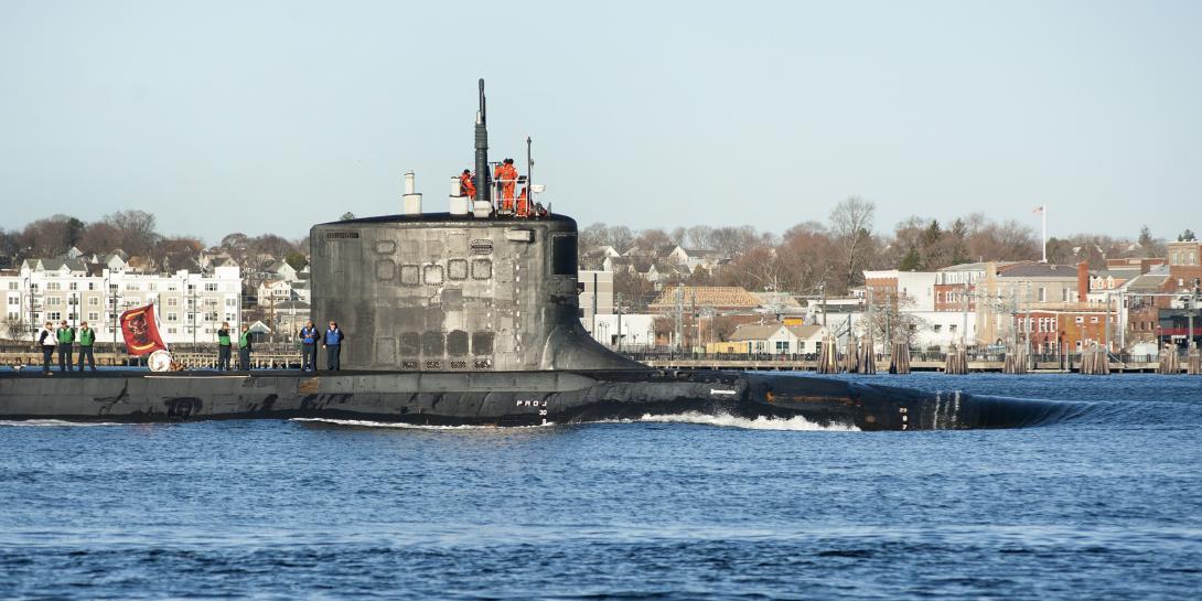 The USS Colorado makes its way to its base at New London, Connecticut. The Office of Naval Intelligence (ONI) is increasing its efforts to uncover adversary submersible capabilities and help build better U.S. Navy submarines. Credit: John Narewski