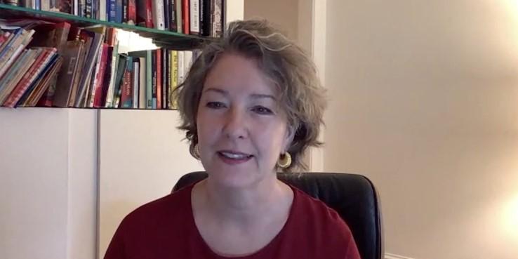 Kay Turner, senior counselor for digital identity, inclusion and payment infrastructure to the director of the Financial Crimes Enforcement Network, addresses the virtual 2021 Federal Identity Forum.