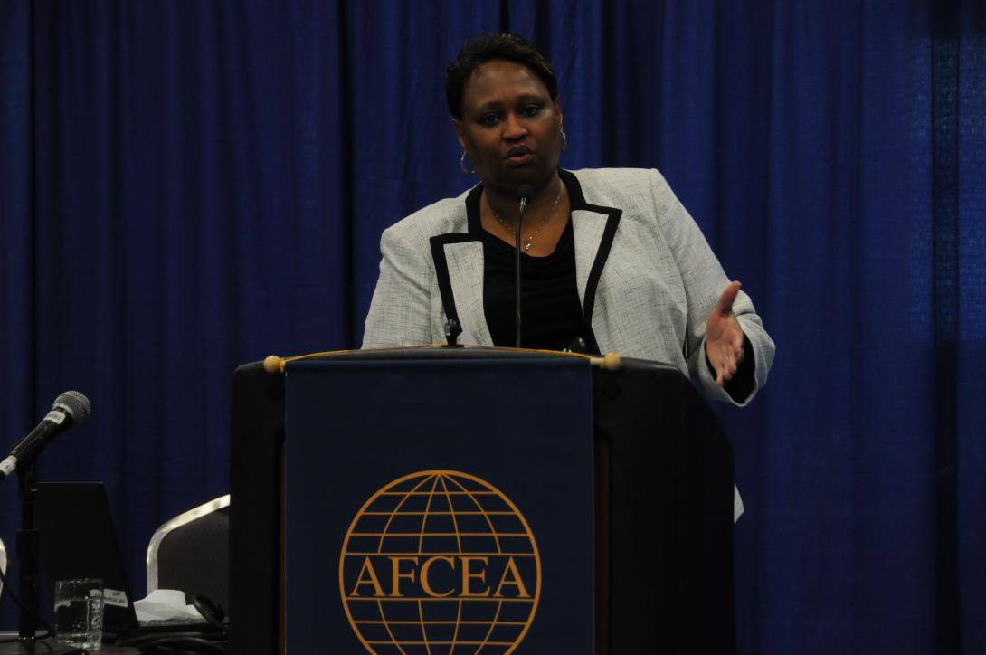 Pamela Whitley, deputy assistant administrator for the FAA's NextGen program, says the agency works closely with the Defense Department to address airspace needs.
