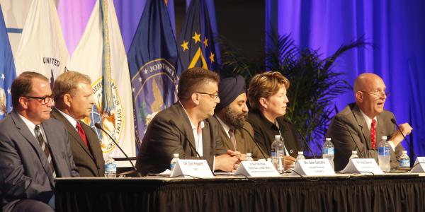 Industry panelists discuss how to "Secure, Operate and Defend in the Commercial Sector."
