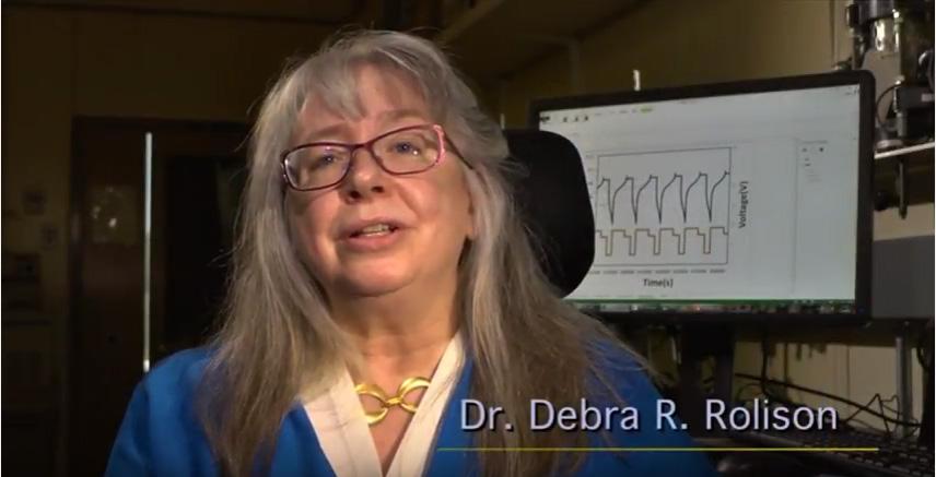 Debra Rolison, who heads the Advanced Electrochemical Materials section at the U.S. Naval Research Laboratory in Washington, D.C., talks about researchers’ breakthrough development of a 3-D zinc “sponge” architecture that can extend the life of cells in single-use batteries and proves a safer alternative to fire-prone lithium-ion batteries. 