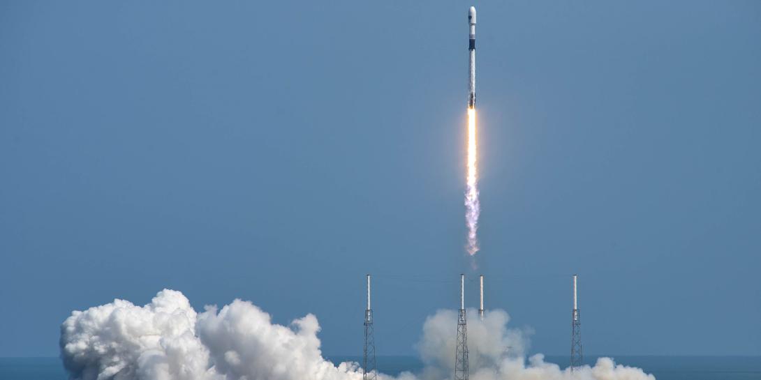 The successful launch of the GPS III Space Vehicle 03 and the recovery of the Falcon 9 rocket booster represents another step in innovation. Credit: SpaceX