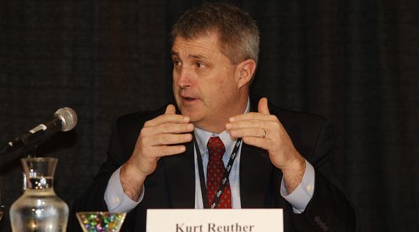 Kurt Reuther, acting DHS principal deputy undersecretary for intelligence and analysis, speaks during the Homeland Security Conference and Expo. Photo by Mike Carpenter