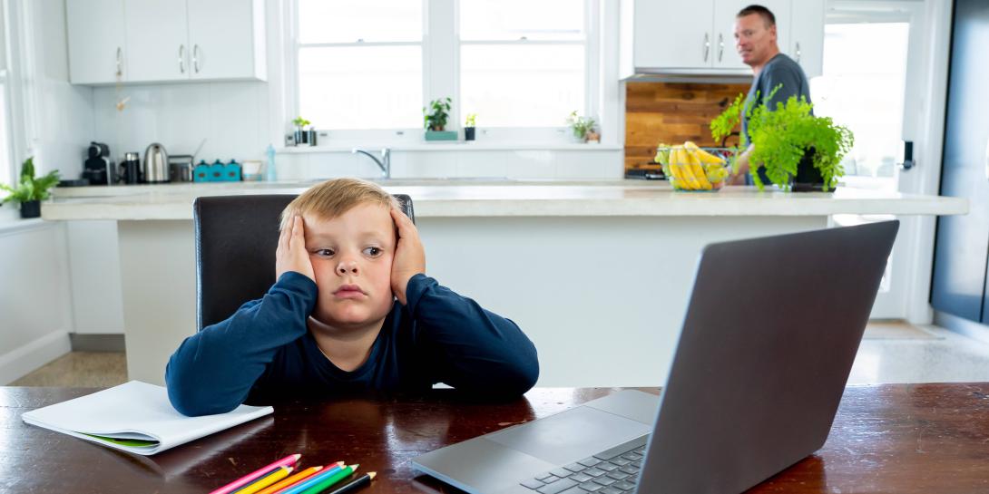 Convincing children to focus on education in a quickly created home schooling environment is challenging. But today’s global pandemic also present a unique opportunity to demonstrate the relevance of STEM studies and guide children on a STEM career path. Credit: Shutterstock/Sam Wordley