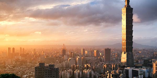 A view of Taipei, Taiwan’s capital city, extends over the horizon. Military action by China against Taiwan may “only be a matter of time, and not a matter of ‘if,’” warns Rear Adm. Michael Studeman, USN, the intelligence leader, or J-2, of the U.S. Indo-Pacific Command. Credit: Shutterstock/SkyImages