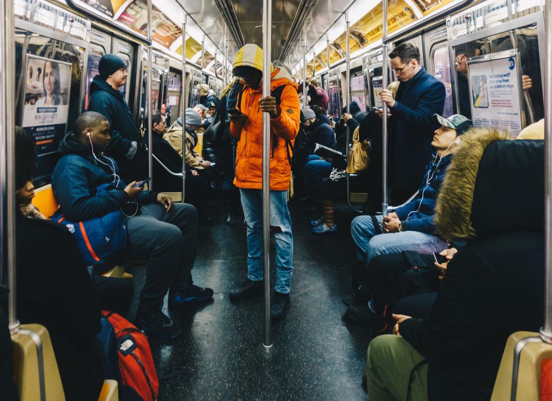 Many people leaving medical centers during the COVID-19 pandemic went to crowded public spaces, such as the New York City subway system, potentially spreading the disease. Researchers hope studying such behaviors will allow officials to implement effective policies.  Clari Massimiliano/Shutterstock