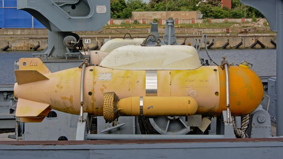 Remote-controlled unmanned submarines are used to detect mines and explore oceans at depths unattainable in the past. As artificial intelligence continues to evolve, it also will enhance the benefits autonomy brings to machines. Credit: kristof lauwers/Shutterstock.com